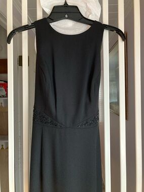 Vintage Formal Backless Black Dress